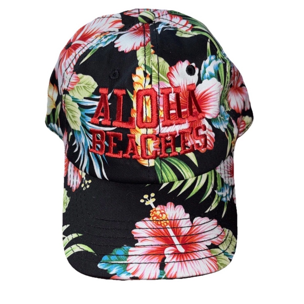 Sub-urban RIOT ALOHA BEACHES Embroidered Floral Tropical Baseball Hat Hawaiian